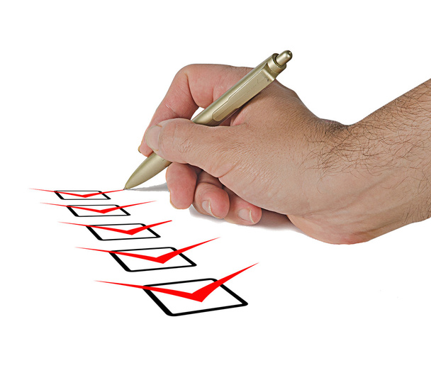  Filling checklist - Photo, Image