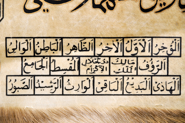 Islamitische kalligrafie - Foto, afbeelding