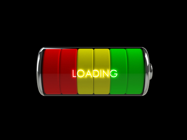 batterij symbool 3d - Foto, afbeelding