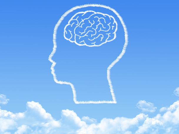 Luovat aivot Idea käsite pilvi muoto
 - Valokuva, kuva