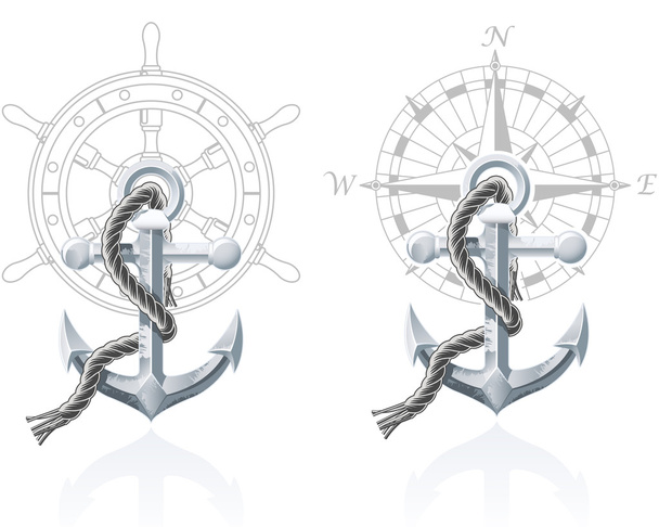 Nautical emblems - Вектор, зображення