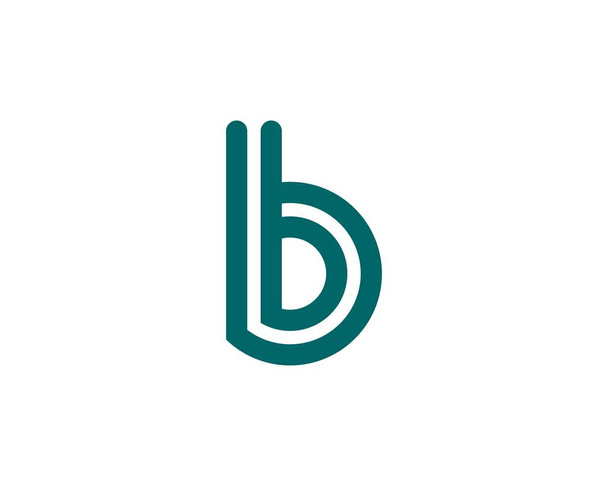 B BB Letter Logo Design Vektorvorlage - Vektor, Bild
