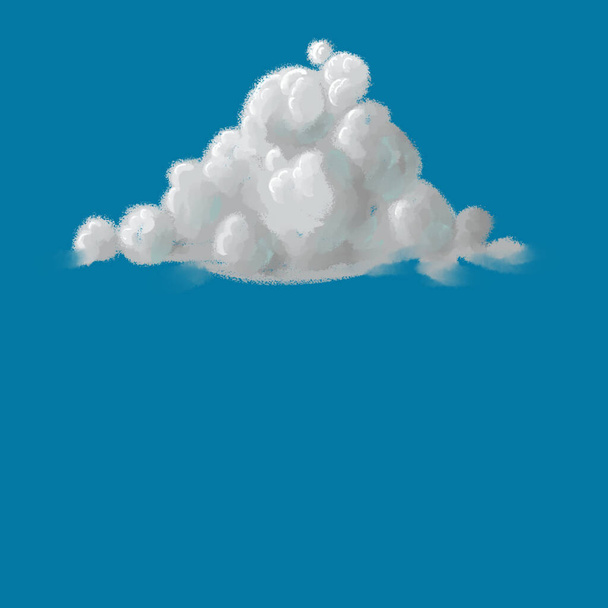 a cloud in the blue sky with room for text. - Photo, Image