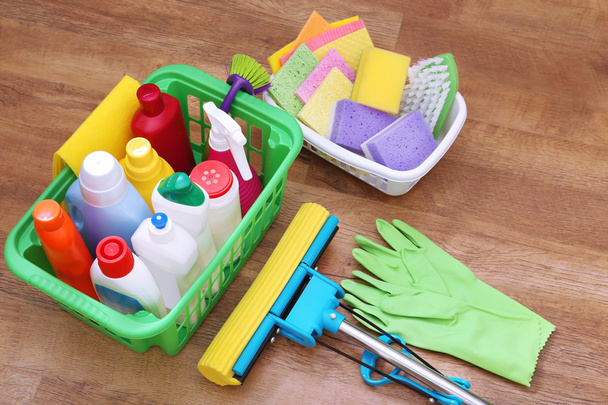 Προϊόντα καθαρισμού και εργαλεία - Φωτογραφία, εικόνα