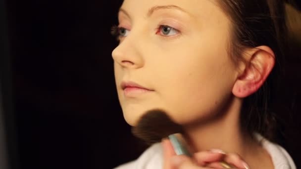 Makijaż twarzy - Materiał filmowy, wideo