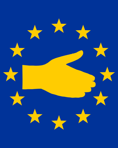 European handshake - Photo, Image