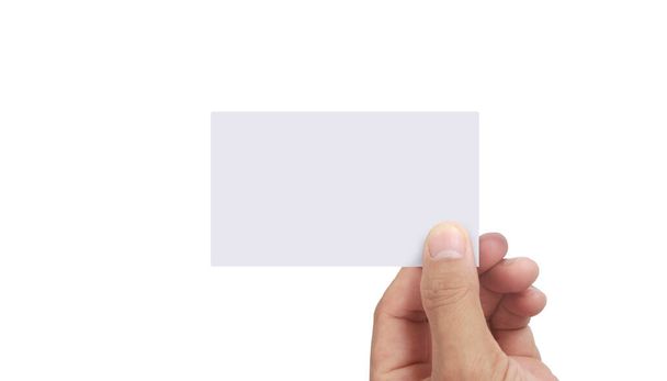 Χέρι κρατώντας μια εικονική κάρτα με σας - Φωτογραφία, εικόνα