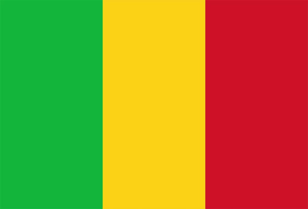 Bandera de la República de Malí ondeando en el viento. Textura de fondo. Bamako. Ilustración 3d. Renderizado 3d. - Foto, imagen