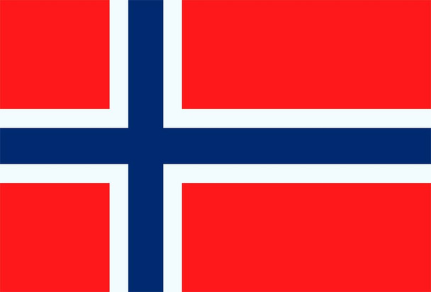 Norvég Királyság zászló fúj a szélben. Háttértextúra. Oslo vagyok. 3D illusztráció. 3d Renderelés. - Fotó, kép