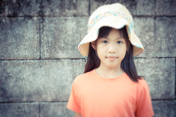 dziewczynka kapelusz - Zdjęcie, obraz