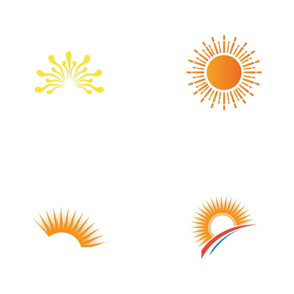 sun logo set vector illustration design - Vektor, obrázek