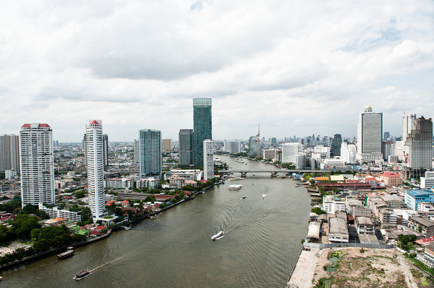Bangkok city and Chao Praya River  - Photo, Image