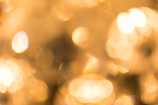 abstract background of golden bokeh from chandelier use for background - Φωτογραφία, εικόνα