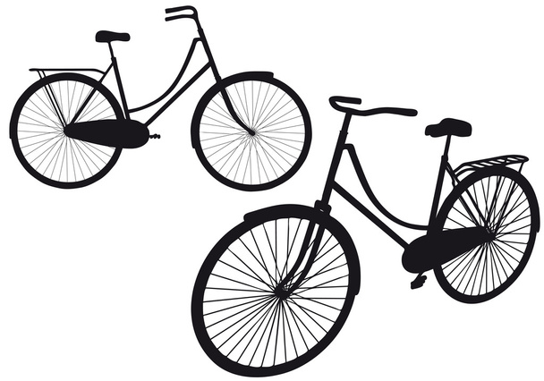 Винтажный велосипед, вектор
 - Вектор,изображение