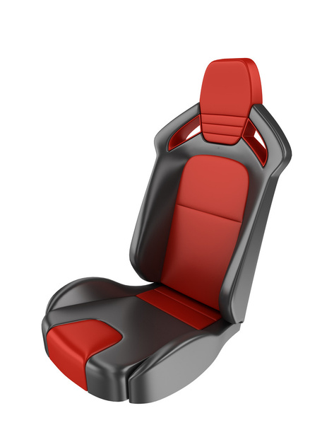 Sports car seats isolated on white background 3d - Photo, Image