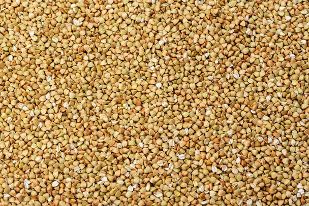 Buckwheat fresh background. Agriculture concept. Top view. - Foto, Imagen