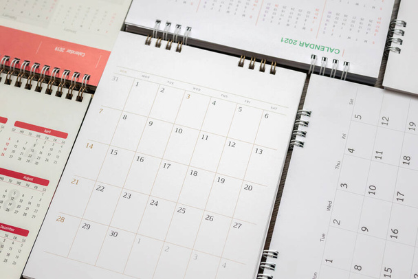 calendrier page contexte planification des activités rendez-vous réunion concept - Photo, image