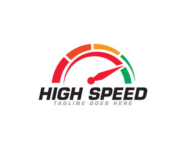 Geschwindigkeit Logo Icon Design Vektor - Vektor, Bild