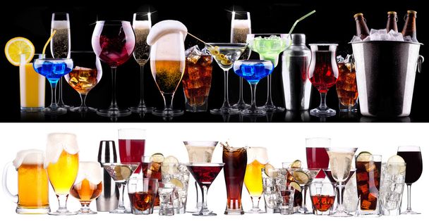 different alcohol drinks set - Valokuva, kuva