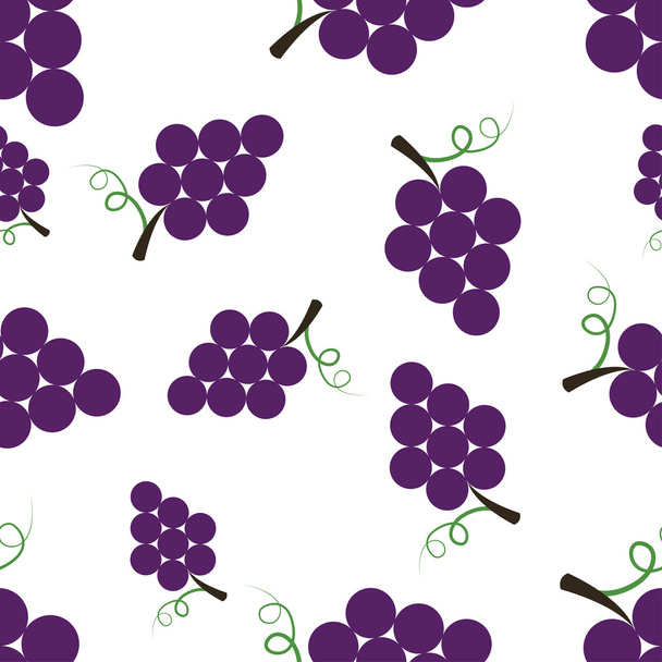 Pattern Silhouette Grapes - Vector, Image