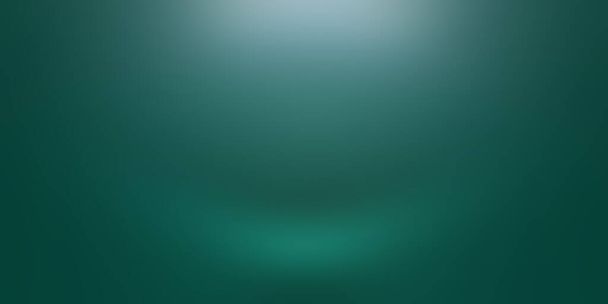 Lujo llano verde gradiente abstracto estudio fondo habitación vacía con espacio para su texto y la imagen - Foto, Imagen
