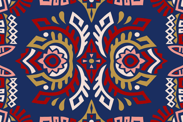 Abstract Etnische stijl vector naadloos patroon - Vector, afbeelding