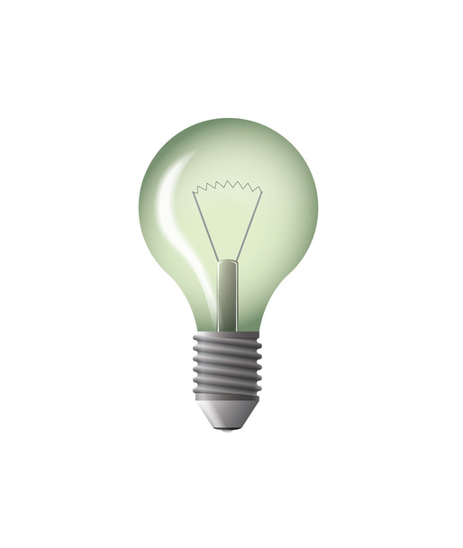 lâmpada verde vetor ilustração
 - Vetor, Imagem