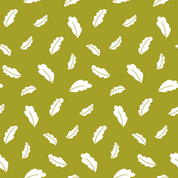 Motif vectoriel sans couture avec feuilles de chêne - Vecteur, image