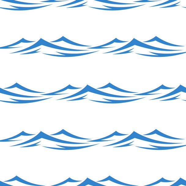 zvlněné vlny bezešvé pozadí vzorek - Vektor, obrázek