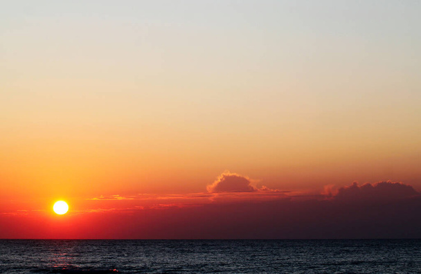 Golden sunset over the Black Sea - Фото, изображение