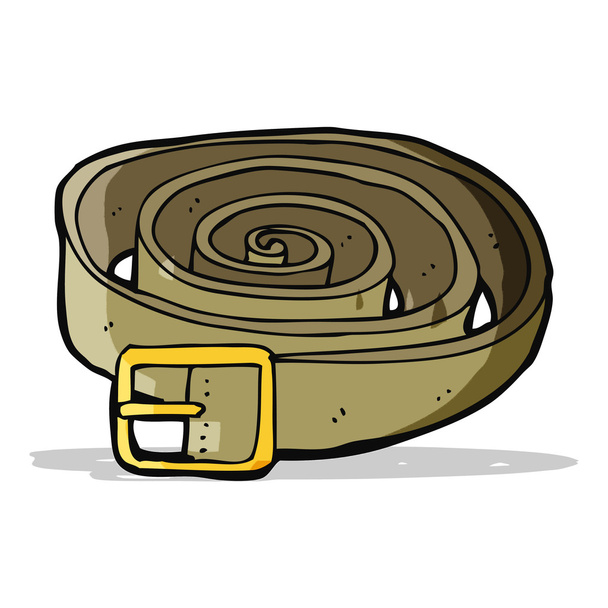 cinturón de cuero de dibujos animados
 - Vector, Imagen