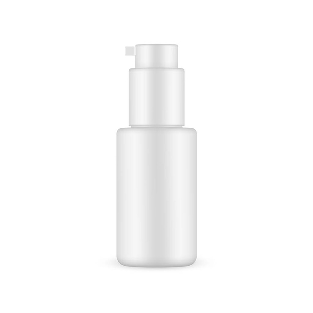 Blank Cosmetic Bottle Mockup with Dispenser, Isolated on White Background. Vector Illustration - Vector, Image