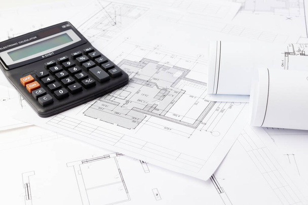 Cost of construction, house design, civil construction - Foto, Imagen