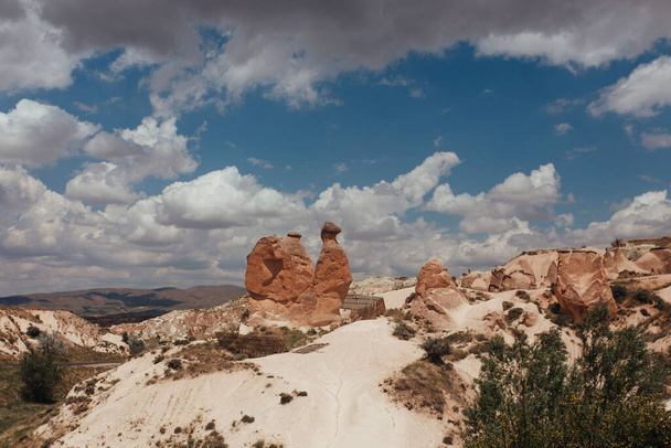 valley of illusions in cappadocia camel made of stone - Фото, зображення