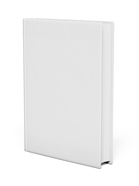 Libro blanco aislado en blanco
 - Foto, Imagen