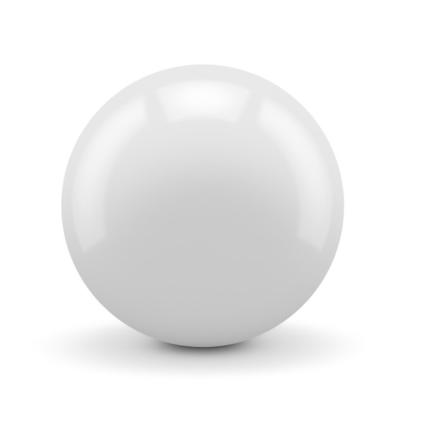 3D white sphere isolated - Foto, immagini