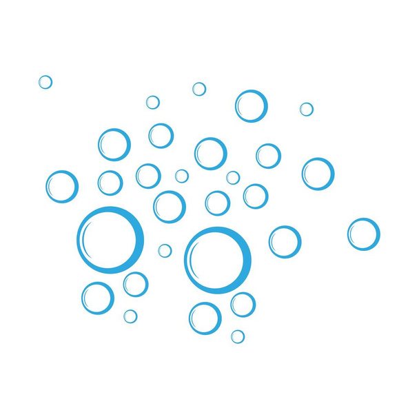 Plantilla de diseño de ilustración de vector de agua burbuja - Vector, imagen