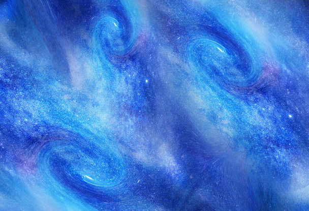 Нічний пейзаж з барвистим рельєфом Чумацького Шляху з зірками. Влітку зоряне небо. Чудовий Всесвіт. Космос - Фото, зображення