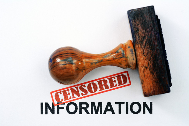 Censored information - Photo, Image