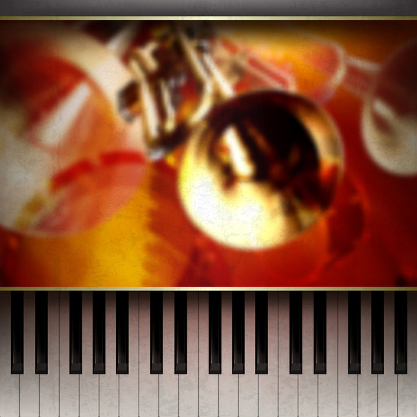 astratto grunge sfondo con pianoforte su marrone - Vettoriali, immagini