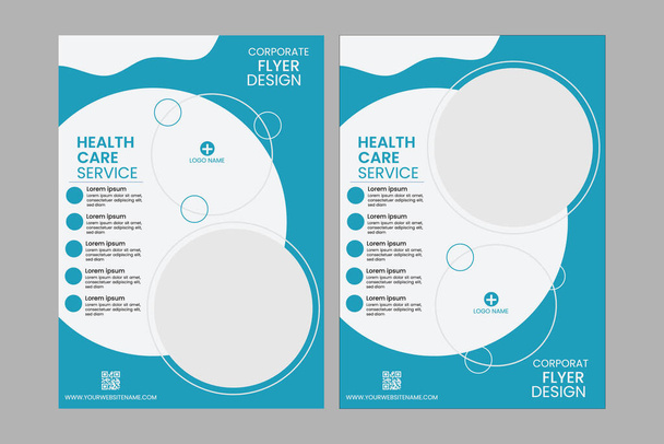 corporate flyer template design  - Photo, Image