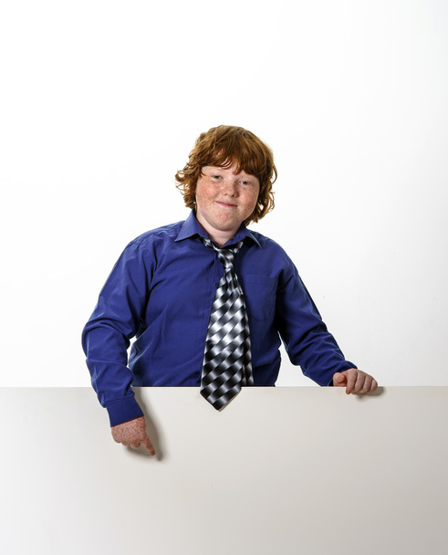 Freckled red-hair boy - Фото, изображение