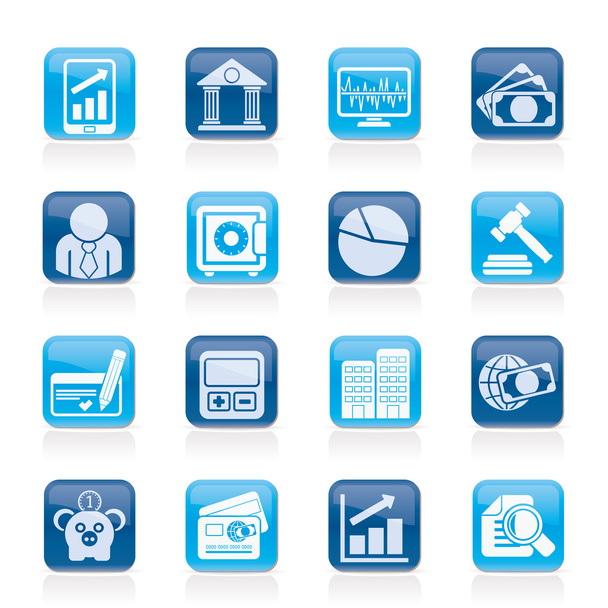 Business, finance and bank icons - ベクター画像
