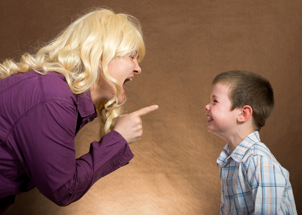 mother yelling at children - Photo, Image