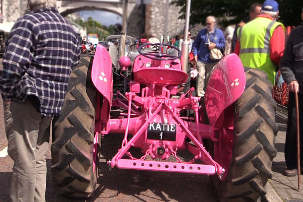 Salon de l'agriculture tracteur rose en Irlande du Nord - Photo, image