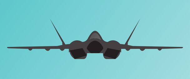 Military aircraft - Διάνυσμα, εικόνα