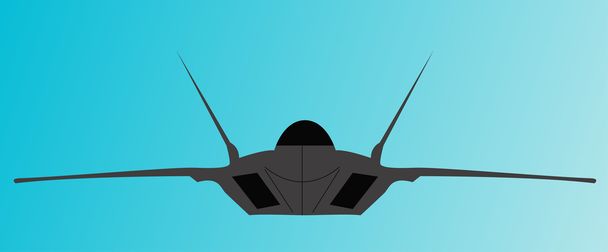 Military aircraft - Vector, imagen