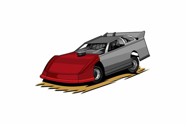 car sport illustraties vector zijn perfect voor zeefdruk en stickers - Vector, afbeelding