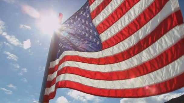 Flaga narodowa Ameryki - Materiał filmowy, wideo
