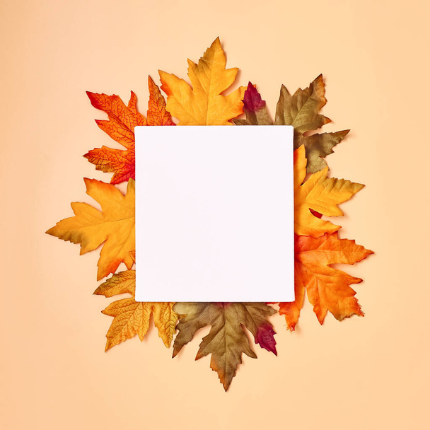 自然の9月と10月の背景、秋の気分と素晴らしい季節のテクスチャ. - 写真・画像